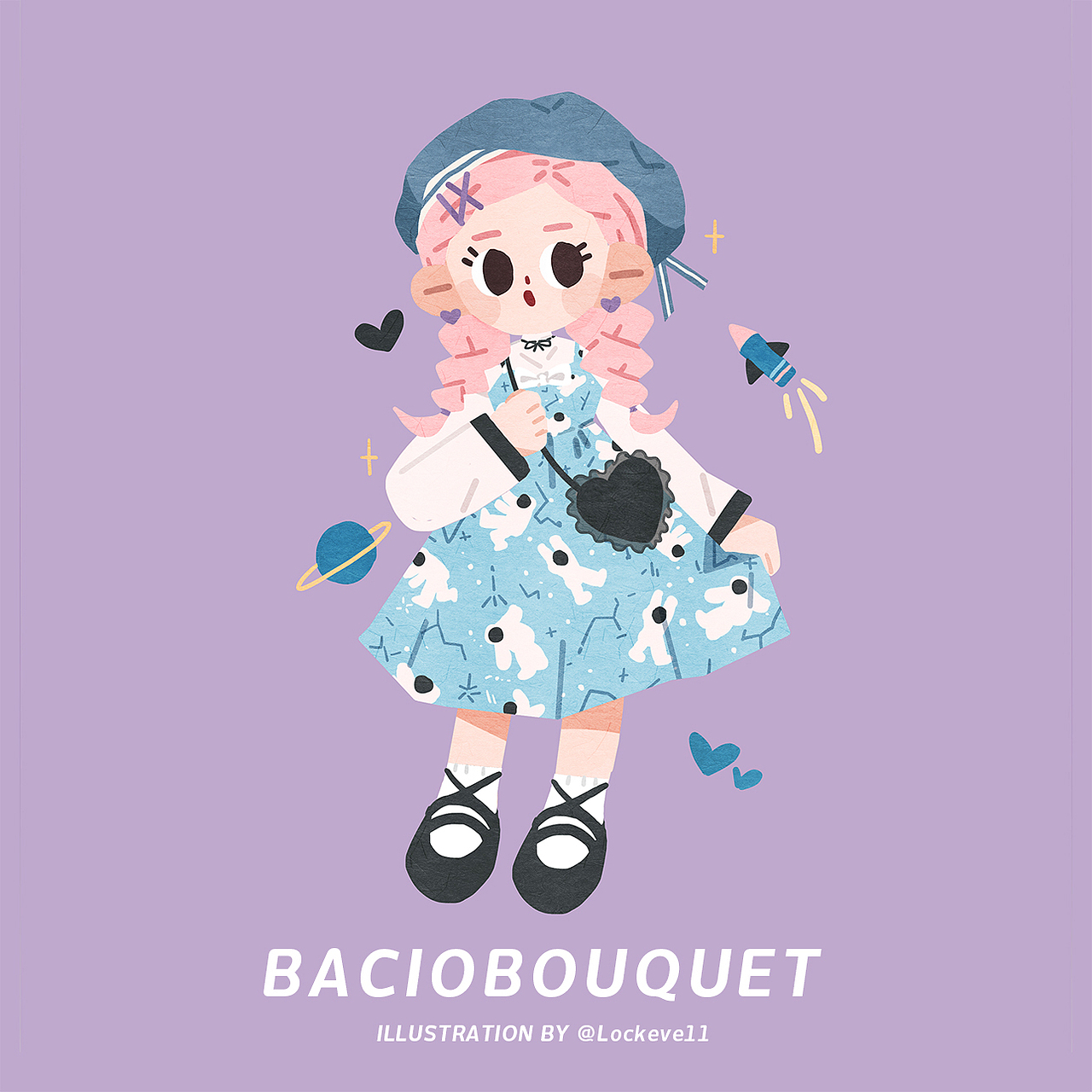 | BACIOBOUQUET | 可可家的女孩（图ZMTU3NTUwODky） - 商业插画 - 站酷设计师柴十一原创素材 - 站酷ZCOOL