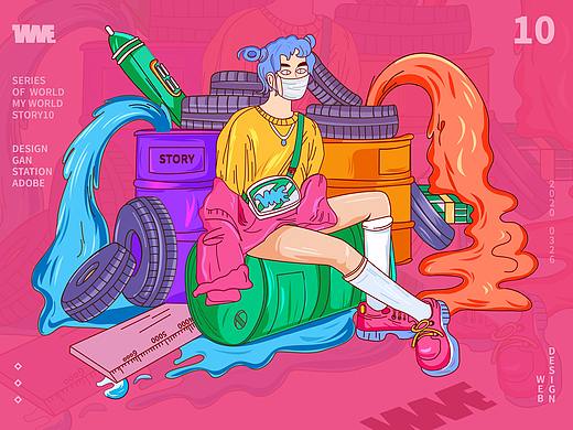 运用插画（个人主页-ZNDY2NjA1MTY=） - 商业插画 - 站酷设计师呀哈哈欢原创素材 - 站酷ZCOOL