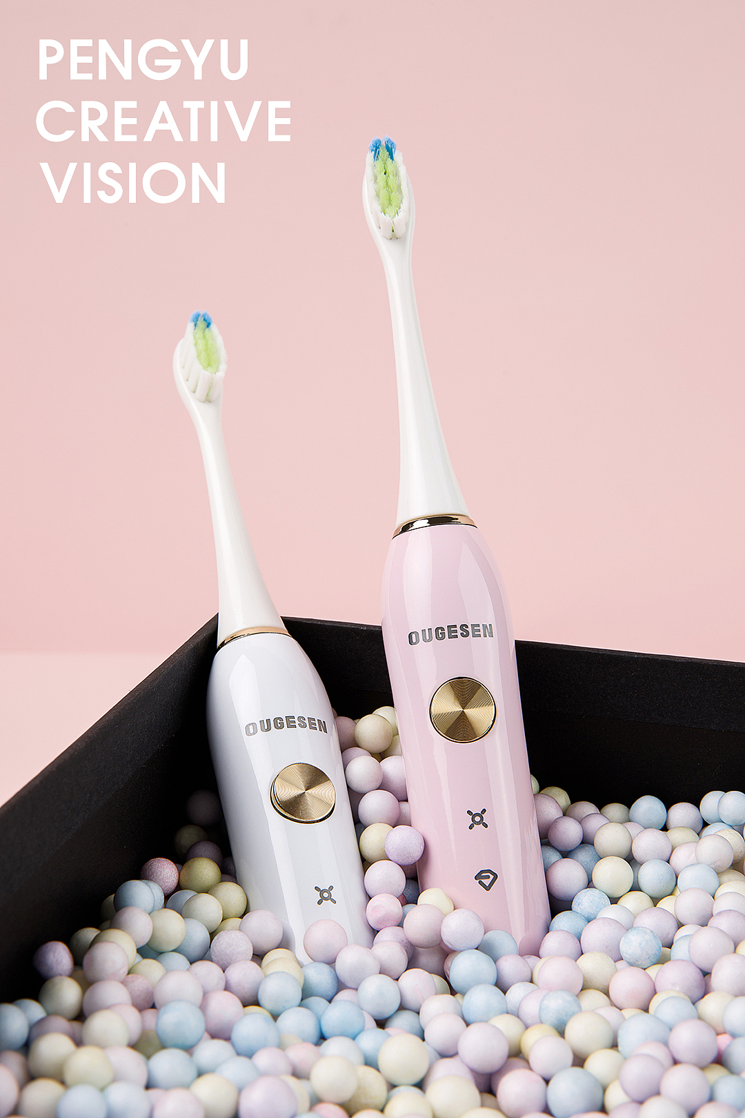 OUGESEN欧格森电动牙刷创意拍摄（图ZMjIxMzAwNTAw） - 产品摄影 - 站酷设计师芃宇创意视觉原创素材 - 站酷ZCOOL