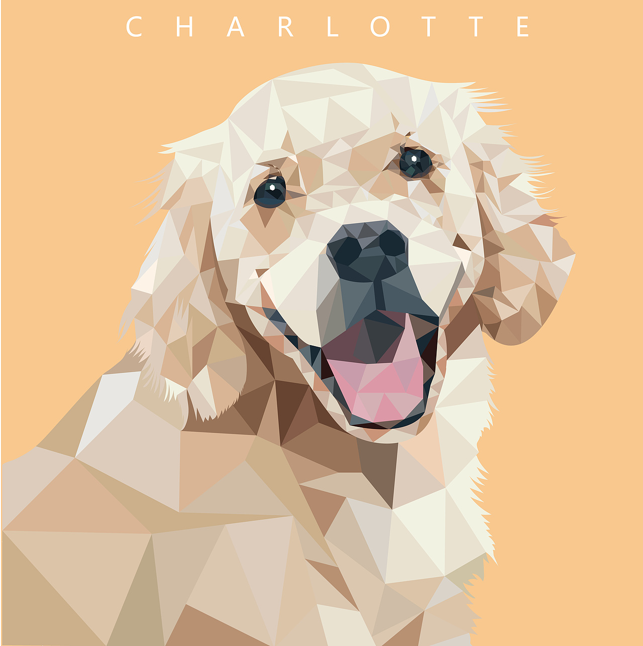 温暖的大金毛 (lowpoly风)（图ZMjA4NTk1OTI4） - 商业插画 - 站酷设计师charlotte星原创素材 - 站酷ZCOOL