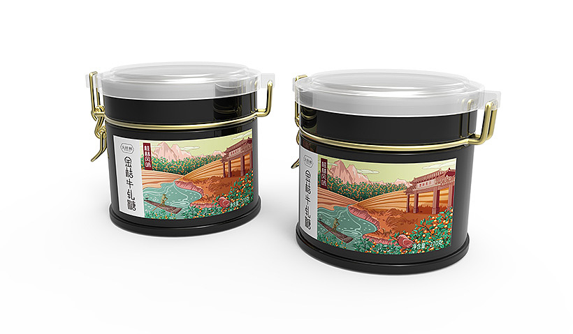牛轧糖包装设计｜插画设计｜特产糕点包装设计|圣智扬创意设计（图ZNjAzOTQwNTI=） - 包装 - 站酷设计师圣智扬包装设计原创素材 - 站酷ZCOOL
