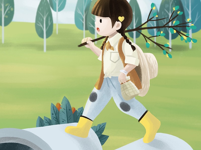 微风吹拂的金色田野