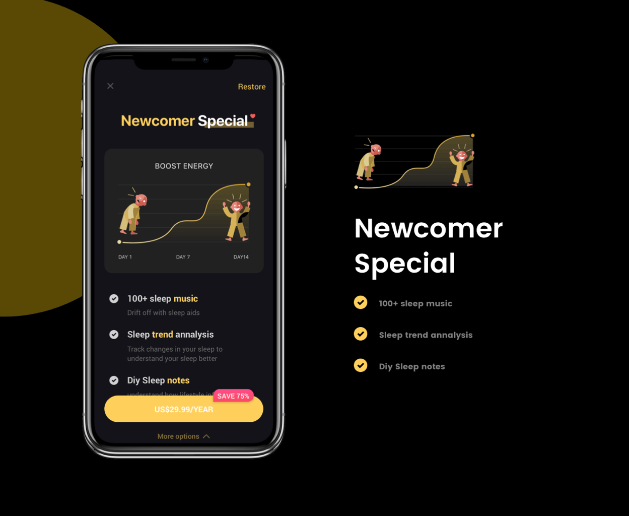 Subscription page design-Sleep Monitor