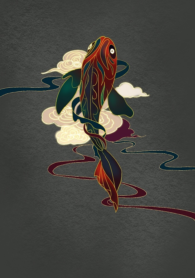 鱼儿（图ZMTc1MzM5NjA0） - 艺术插画 - 站酷设计师苗逗逗有梦想原创素材 - 站酷ZCOOL