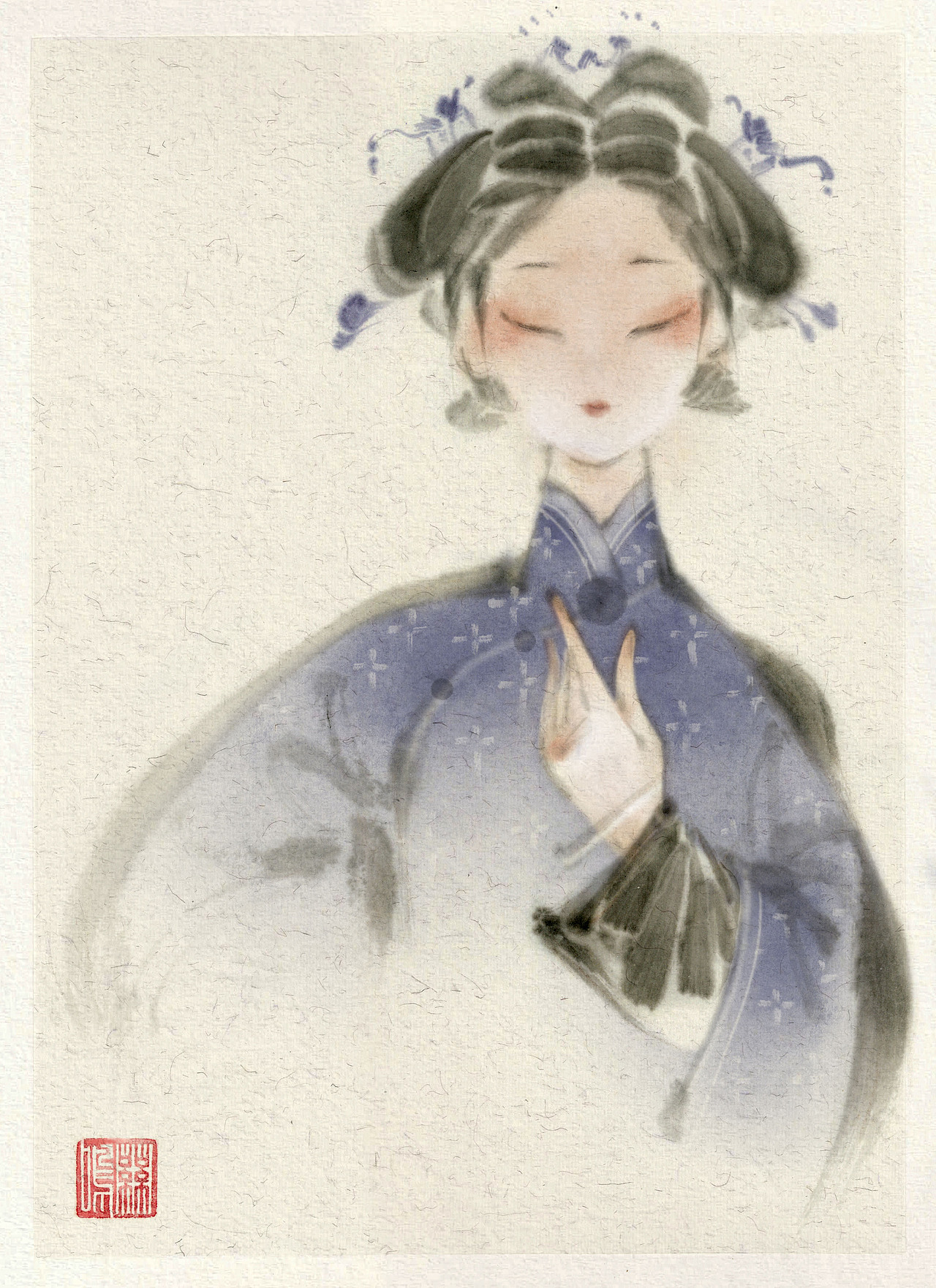 立冬九图水墨涂