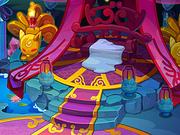 flash场景矢量芭蕉洞和摩云洞