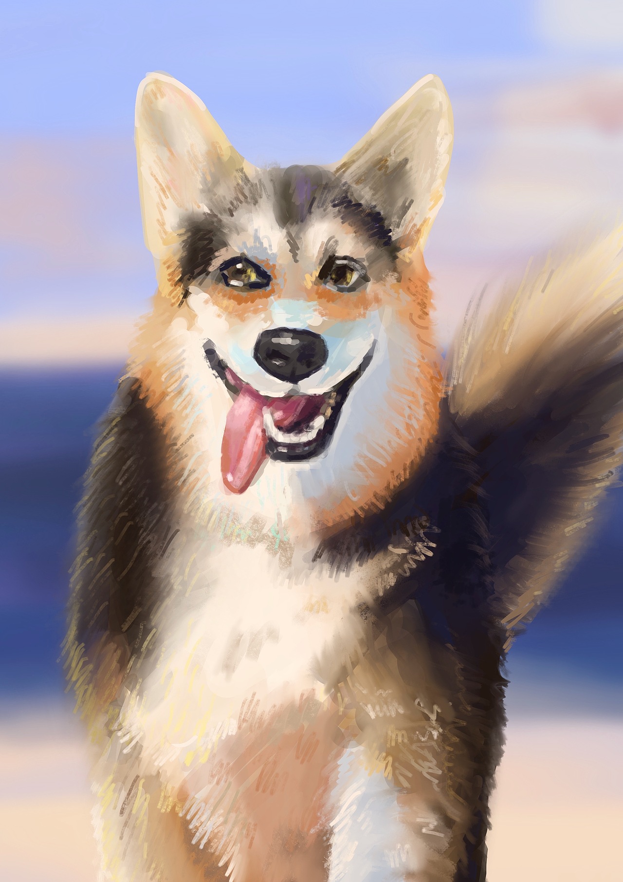 这是什么犬（图ZMjkzNDc2MjAw） - 创作习作 - 站酷设计师画画猿原创素材 - 站酷ZCOOL