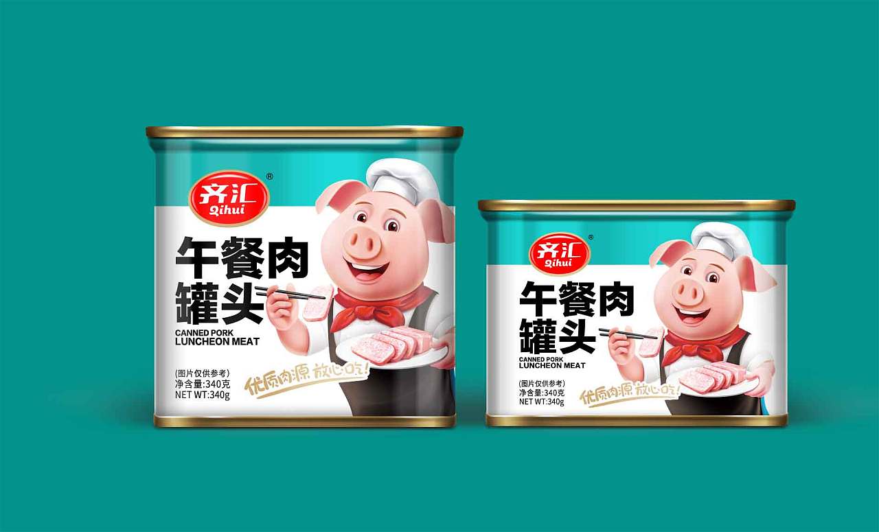 午餐肉罐头包装设计|平面|包装|向末末 - 原创作品 - 站酷 (zcool)
