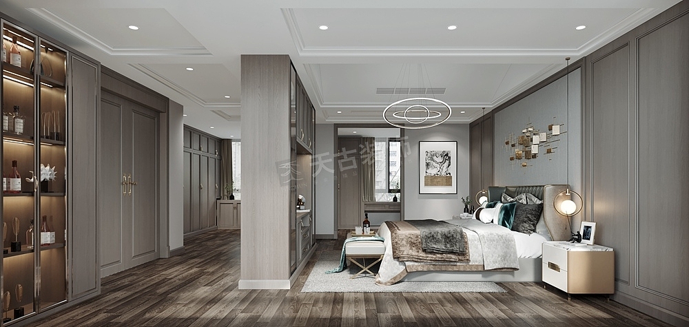 约克郡悦水岸装修,现代轻奢风格设计,渝北洋房装修