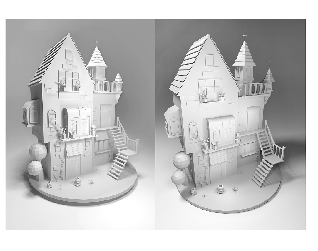 C4D小房子（圖ZOTcyMDUzMjA=） - 其他三維 - 站酷設(shè)計師冷小胖的檸檬紅茶原創(chuàng)素材 - 站酷ZCOOL