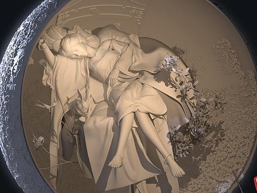 3D建模丨模型制作丨嫦娥奔月建模图文教程