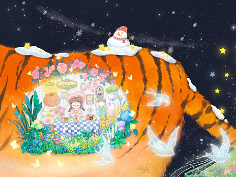 治愈系插画｜春的序曲