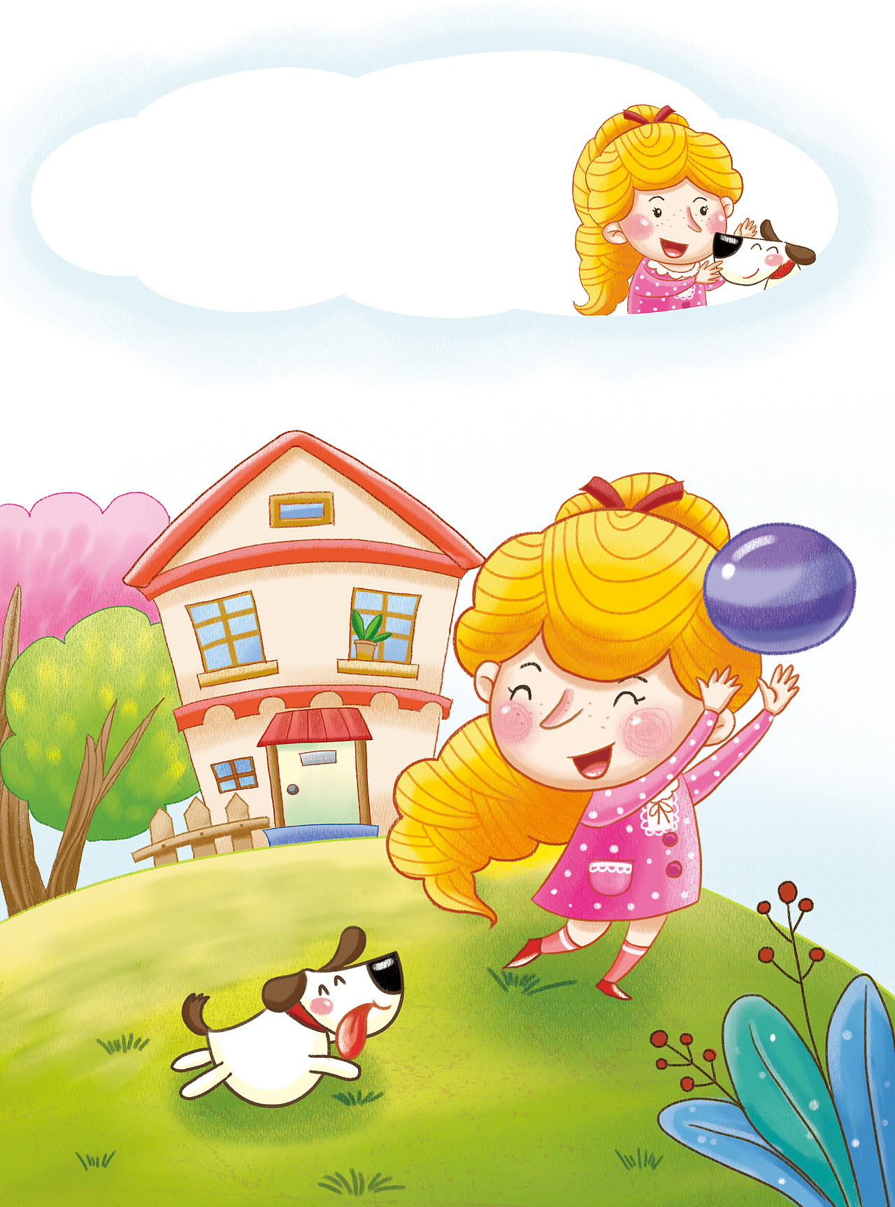 儿童插图-玛丽（图ZMTU2NjEyOTA0） - 儿童插画 - 站酷设计师雪下原创素材 - 站酷ZCOOL