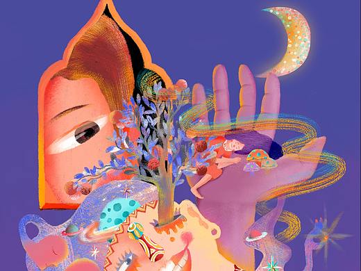 梦幻紫 — 30天人物插画练习打卡(PART 3)