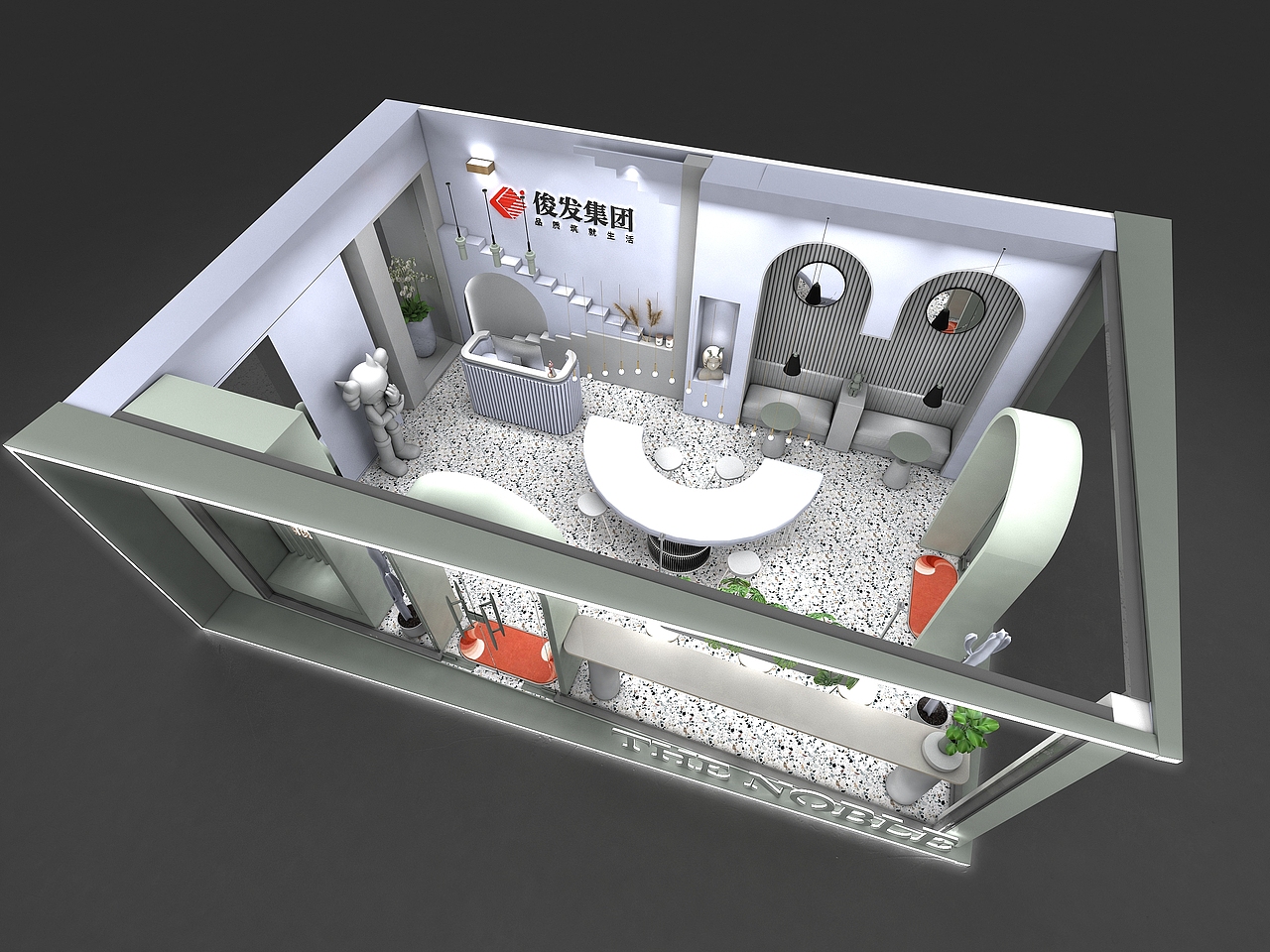 莫兰迪色调网红房地产展（图ZMjQ0MTQzMDcy） - 其他三维 - 站酷设计师fohing原创素材 - 站酷ZCOOL