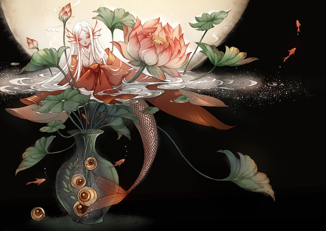 半面妆插画合集1