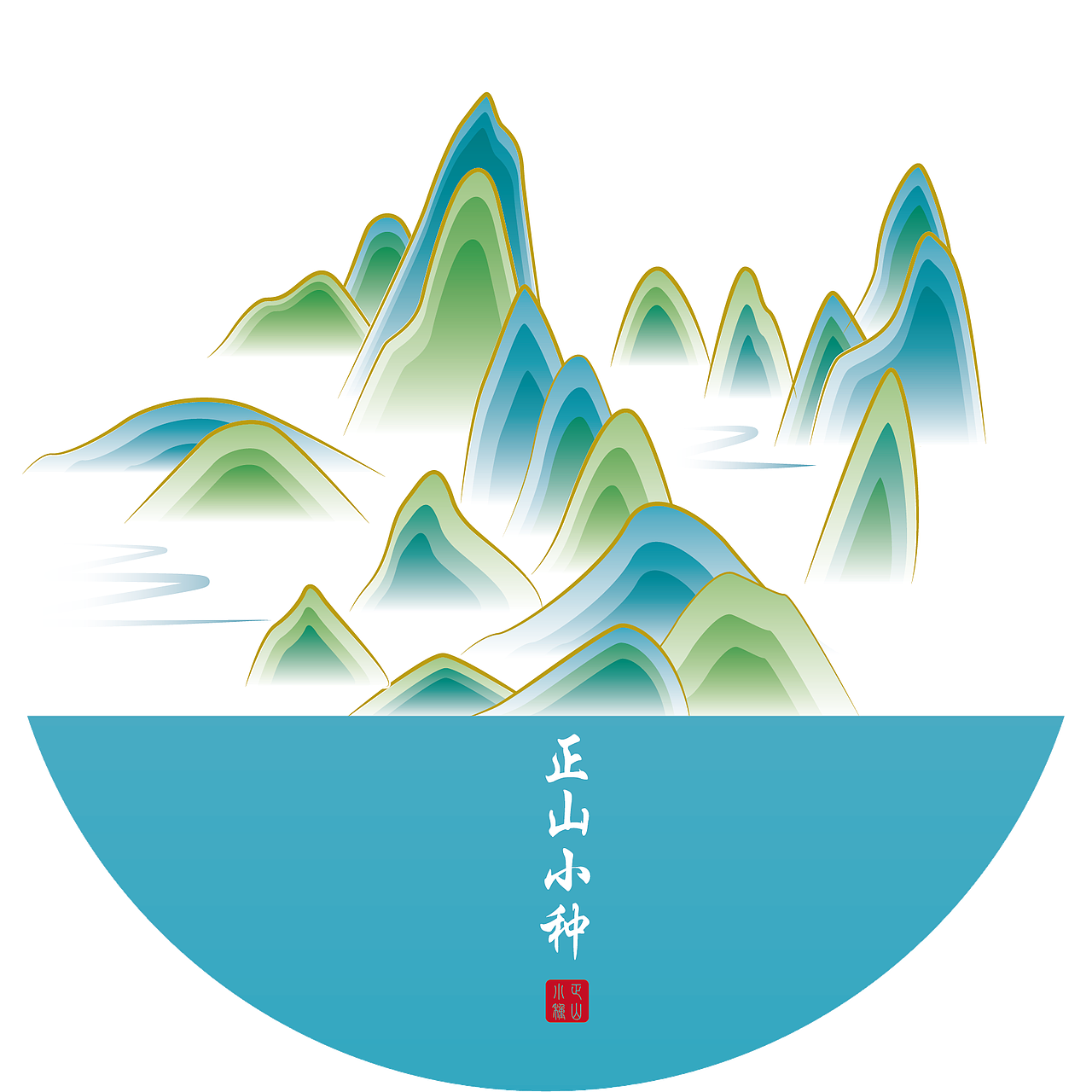千里江山图插画