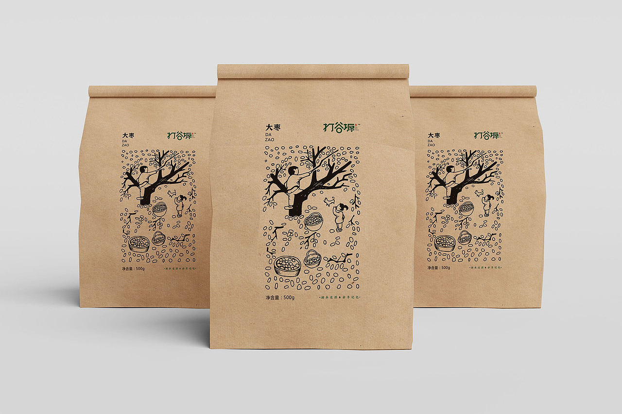 打谷塬——农产品,杂粮品牌及包装设计(图ZNDMzMDQ2NTY=) - 包装 - 站酷设计师排沙原创素材 - 站酷ZCOOL