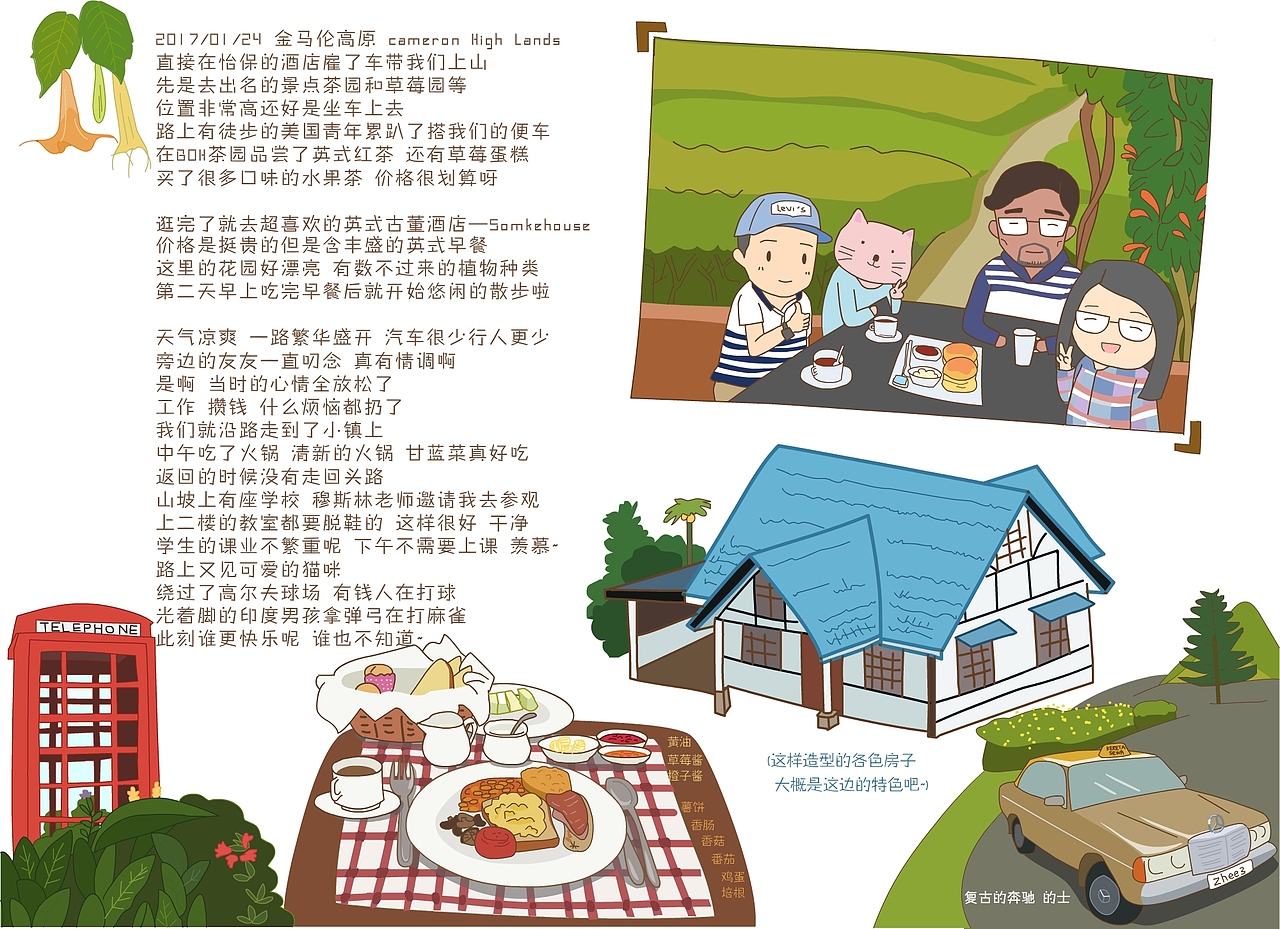旅行漫画日记（图ZNzUxNzU2NDA=） - 单幅漫画 - 站酷设计师大喜的笔记本原创素材 - 站酷ZCOOL