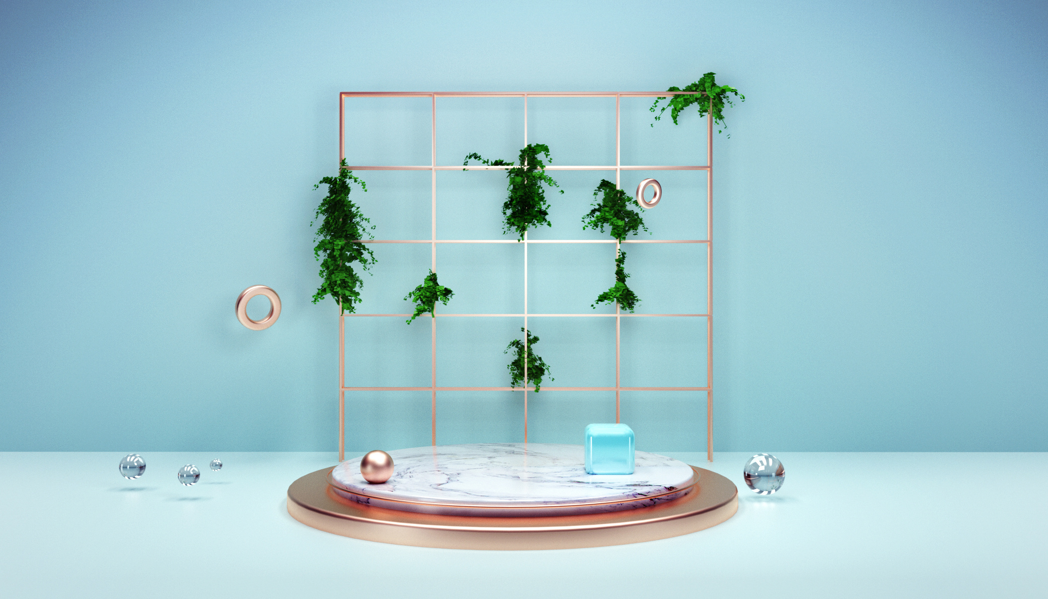 c4d电商展示场景|工业/产品|生活用品|fanqie2008 - 原创作品 - 站酷