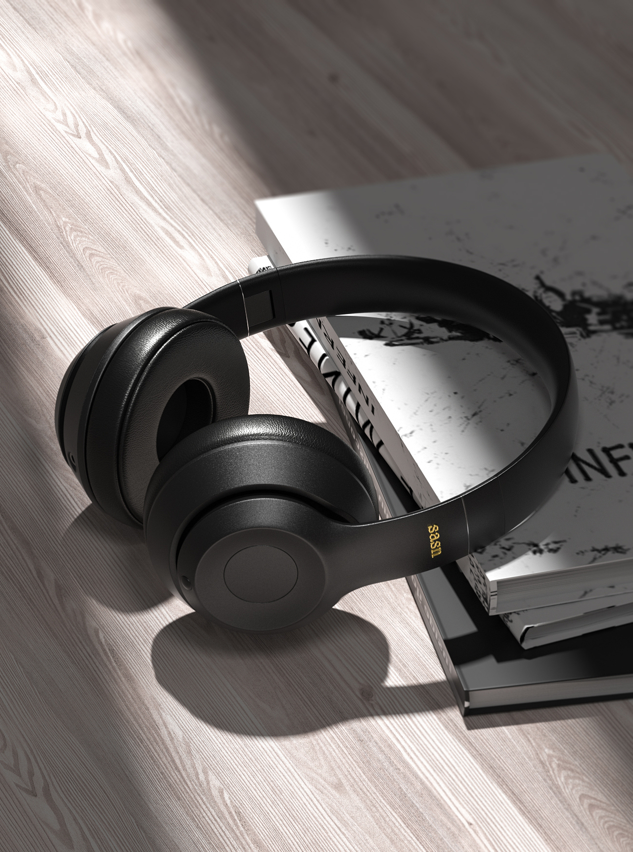 头戴式耳机渲染