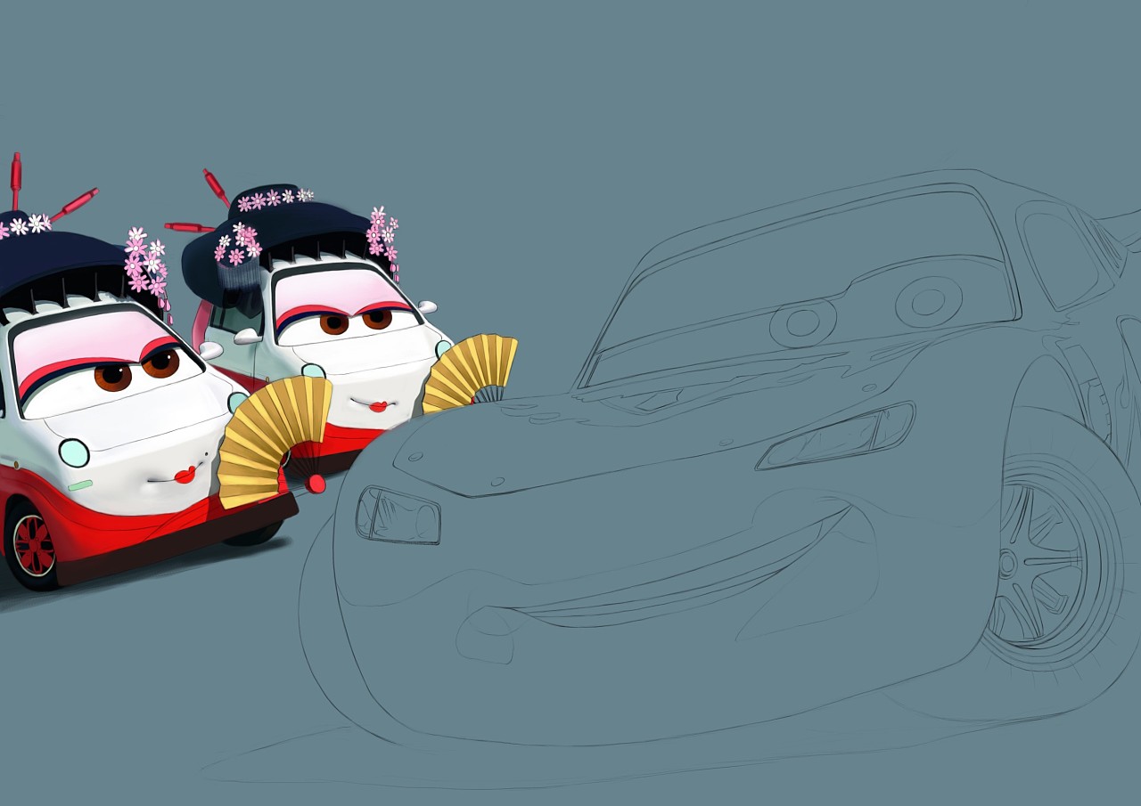 教你电脑涂鸦:汽车总动员2