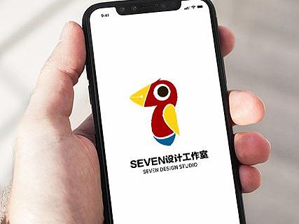 鸟与7图形LOGO设计-画笔刺猬
