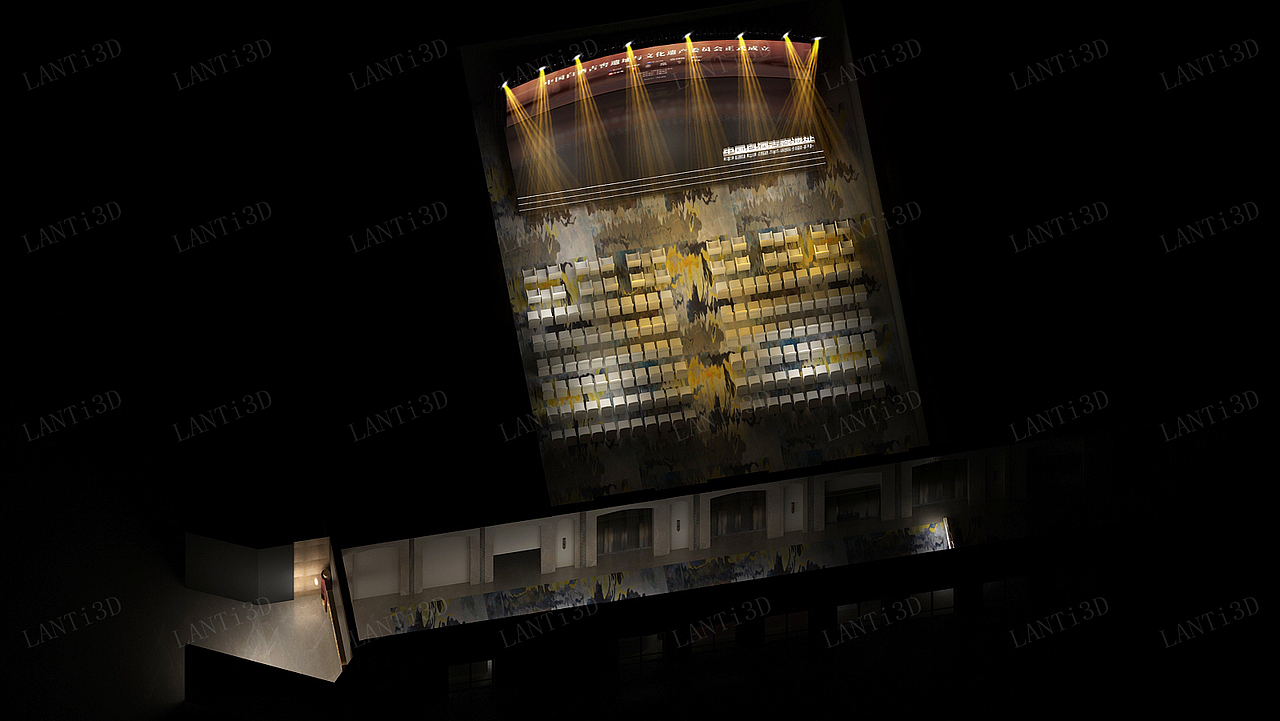 白酒文化论坛活动三维设计效果（图ZMjc4MDYzNjg0） - 场景 - 站酷设计师蓝LANT原创素材 - 站酷ZCOOL