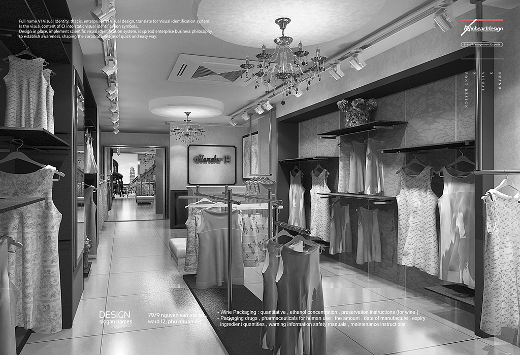 SLENDER.俏服饰女装品牌商标VIS定位设计-因心设计