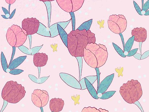 《壁纸花》（个人主页-ZNjg1OTM1OTI=） - 商业插画 - 站酷设计师漫漫子麒原创素材 - 站酷ZCOOL