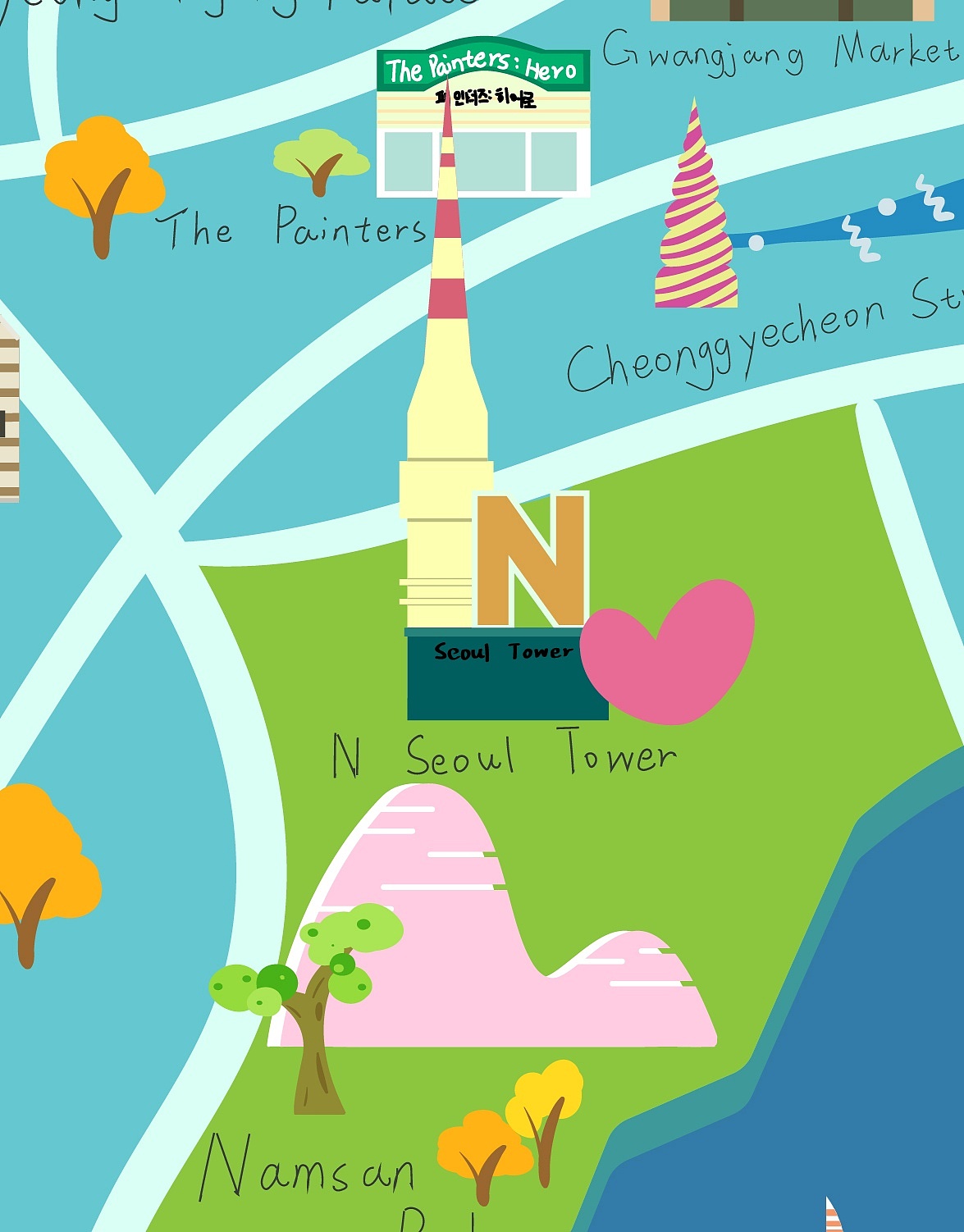 首尔地图 - 原创作品 - 站酷(zcool)