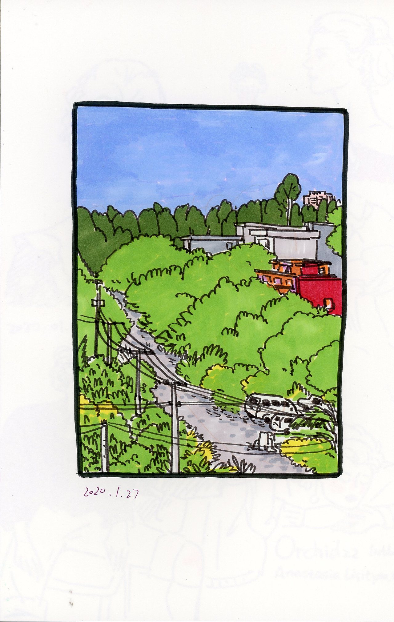 第二本 速写本（2019.9-2020.2）（图ZMjA1NjY3Mjg4） - 艺术插画 - 站酷设计师巫岛叁原创素材 - 站酷ZCOOL