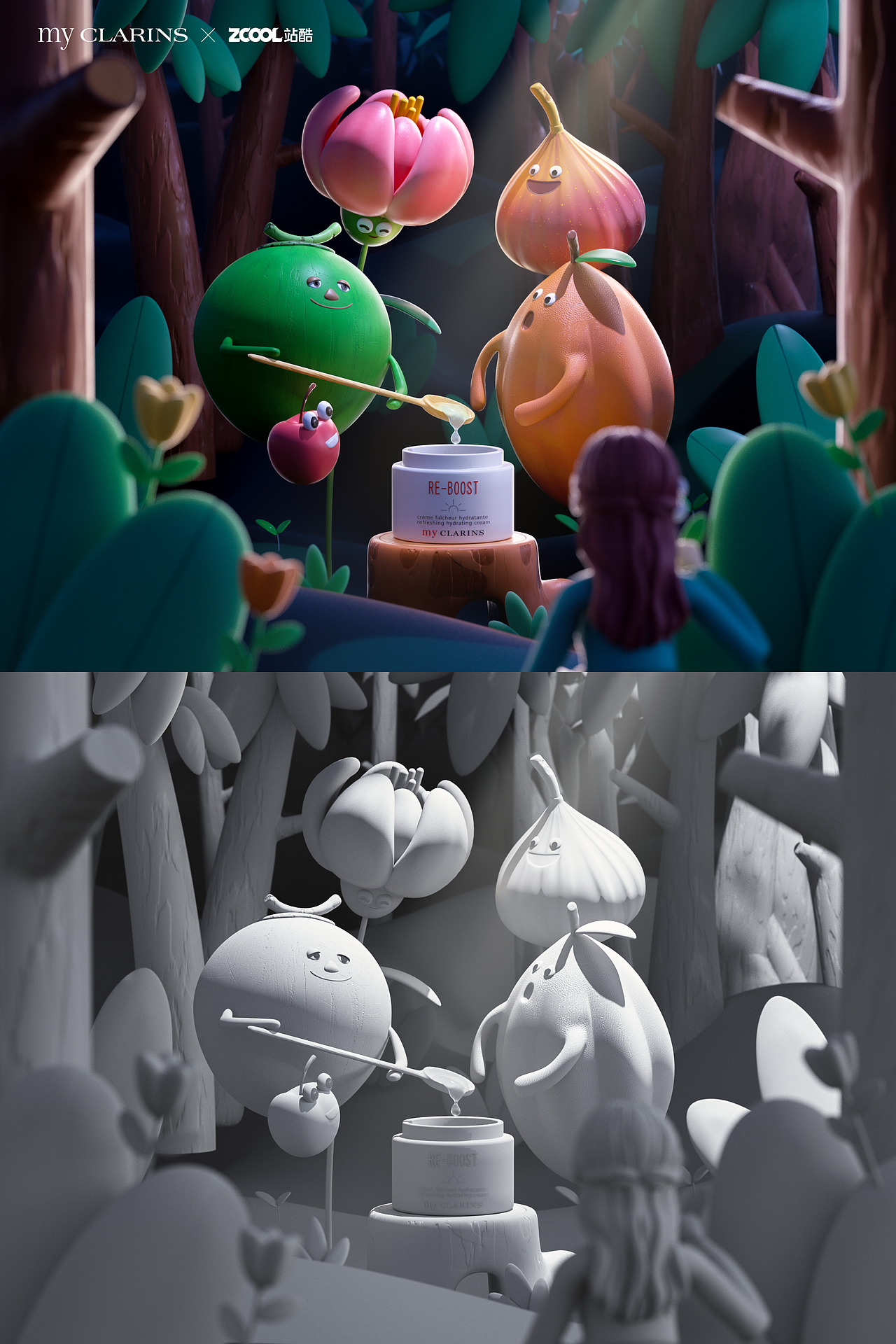#my CLARINS 寻找天然好肌食# 奇遇森林（图ZMjk4NDY4MjI4） - 海报 - 站酷设计师希冀Nero原创素材 - 站酷ZCOOL