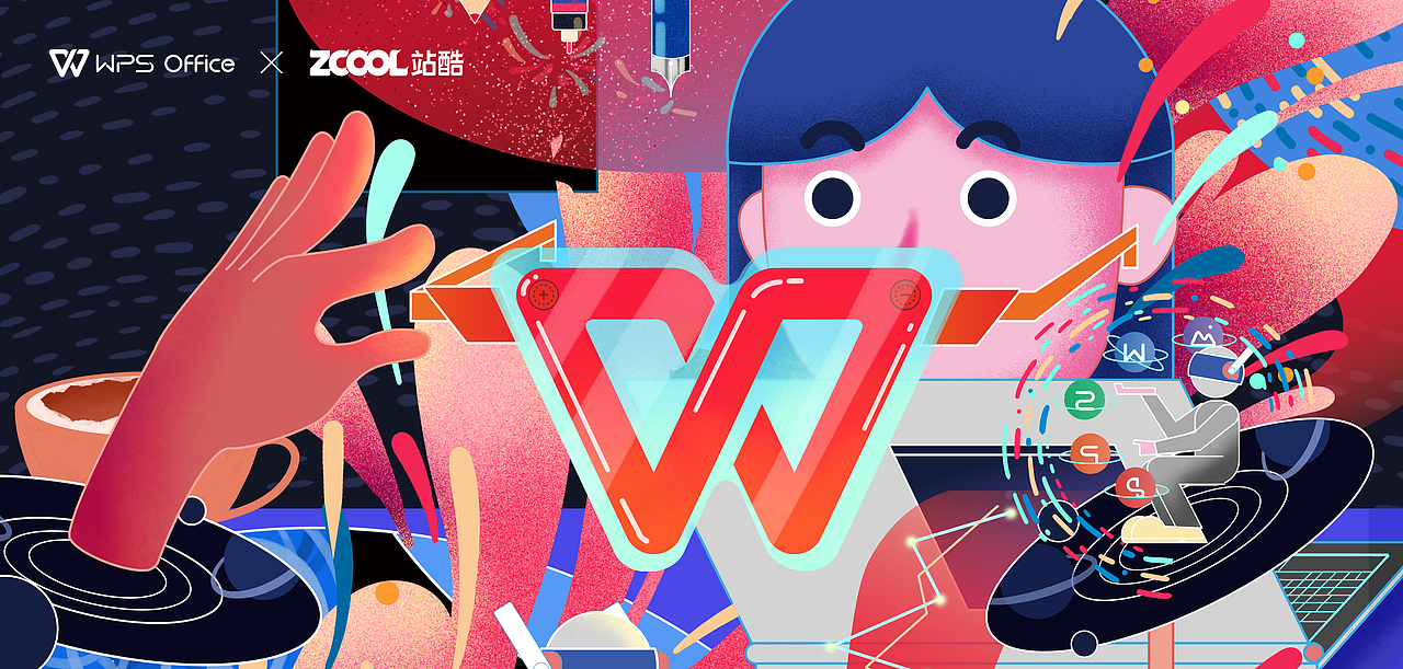 WPS | 透过WPS看世界（图ZMjY5MDQzMjg4） - 图案 - 站酷设计师小小young原创素材 - 站酷ZCOOL