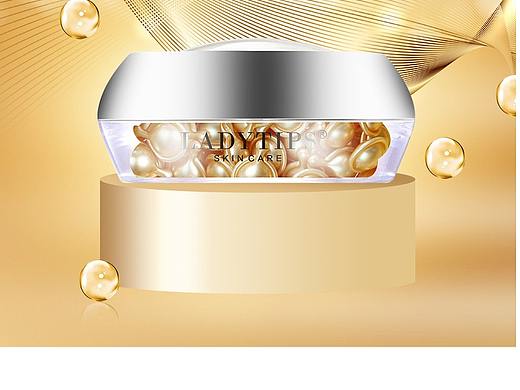 化妆品精华液水晶润颜精华液详情页