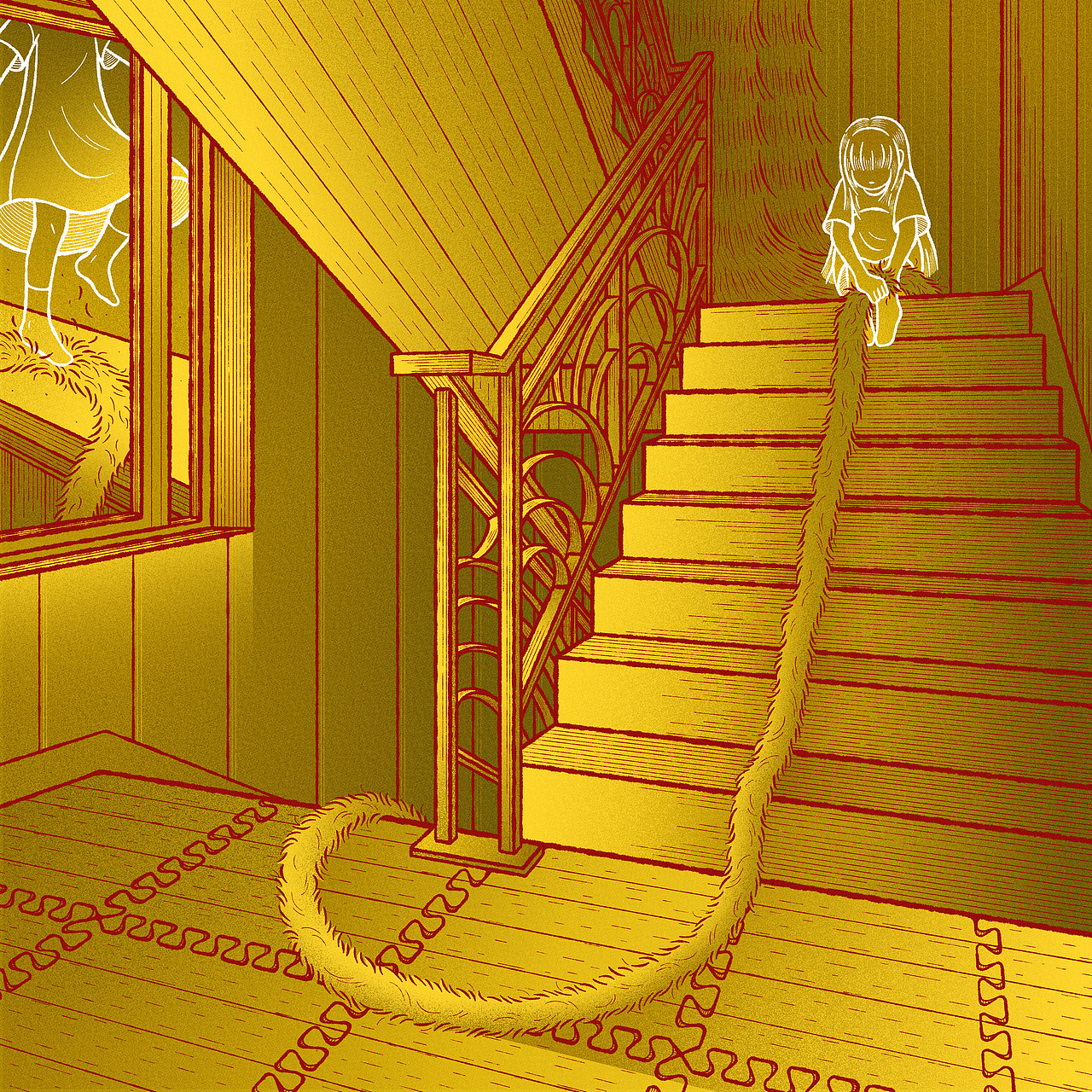 <粘腻的爱>
<br>钥匙不见了<br><br>如果不找到钥匙<br><br>爸爸会惩罚我们<br><br>你能找到钥匙吗？