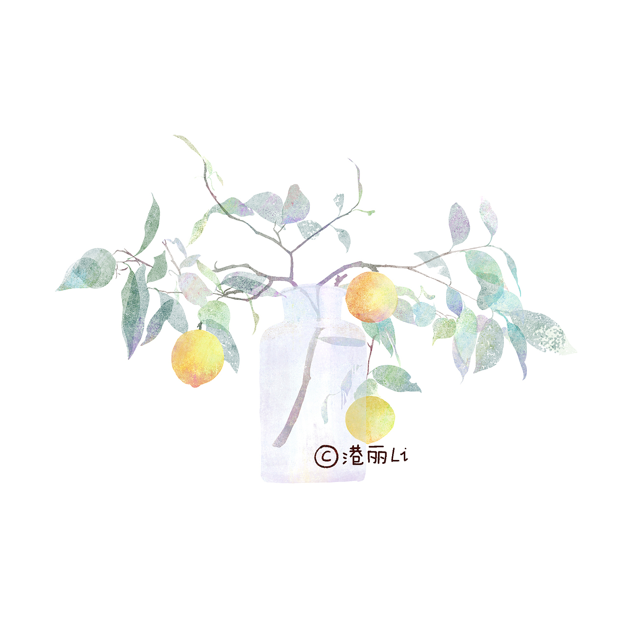 植物插画系列（图ZMTEzMTk1MDk2） - 艺术插画 - 站酷设计师Gangli港丽丽原创素材 - 站酷ZCOOL