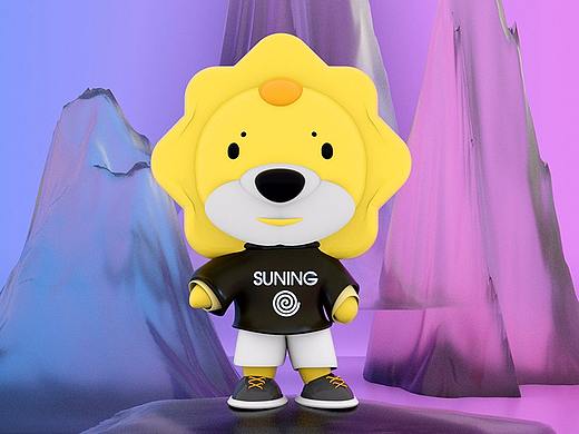 天猫&苏宁标识形象建模尝试