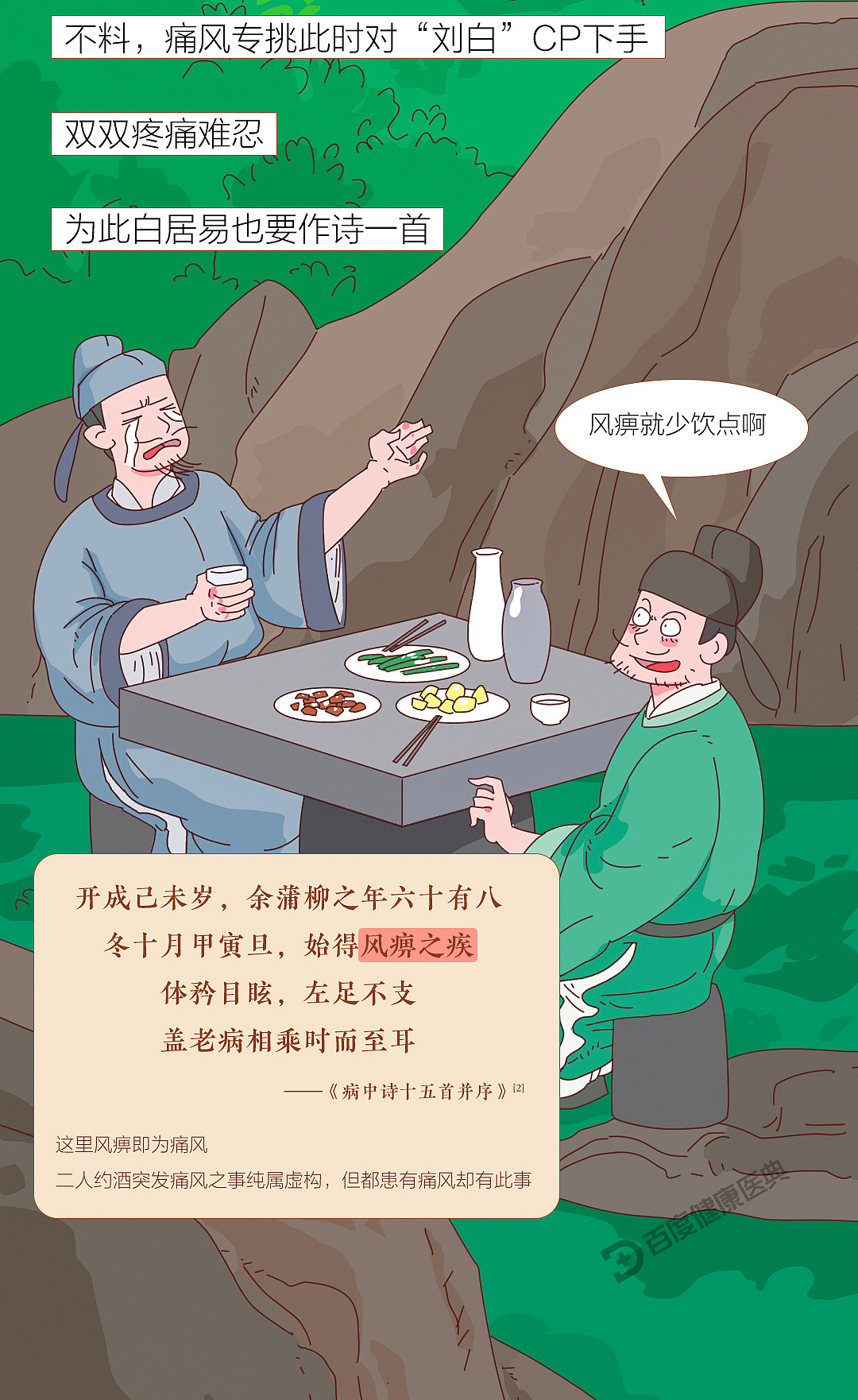 《百度健康医典：痛风》条漫（健康科普）（图ZMzQ5NTU3MzI0） - 短篇/格漫 - 站酷设计师李平LP1919原创素材 - 站酷ZCOOL