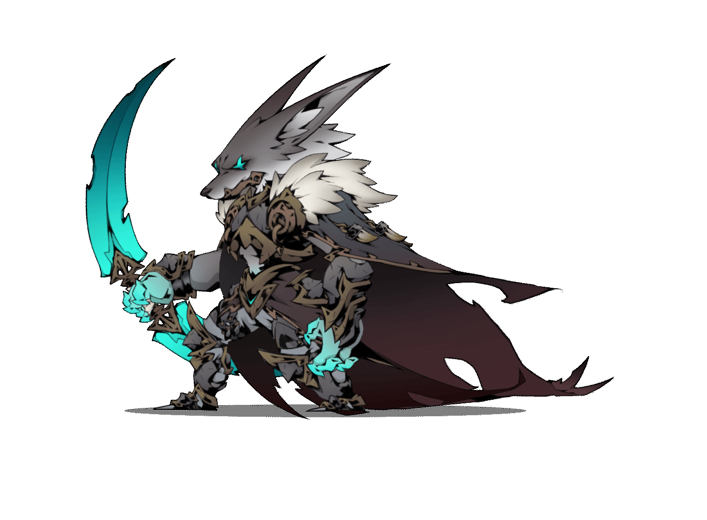 wolf-knight-spine-pose（图ZMzUyNDE2MTA4） - 独立游戏 - 站酷设计师三栖人设计原创素材 - 站酷ZCOOL