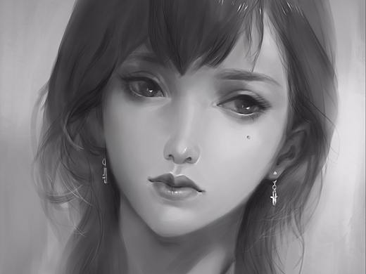 日常黑白头像临摹练习（个人主页-ZMjc4OTY1MzI=） - 创作习作 - 站酷设计师卿卿浅浅原创素材 - 站酷ZCOOL