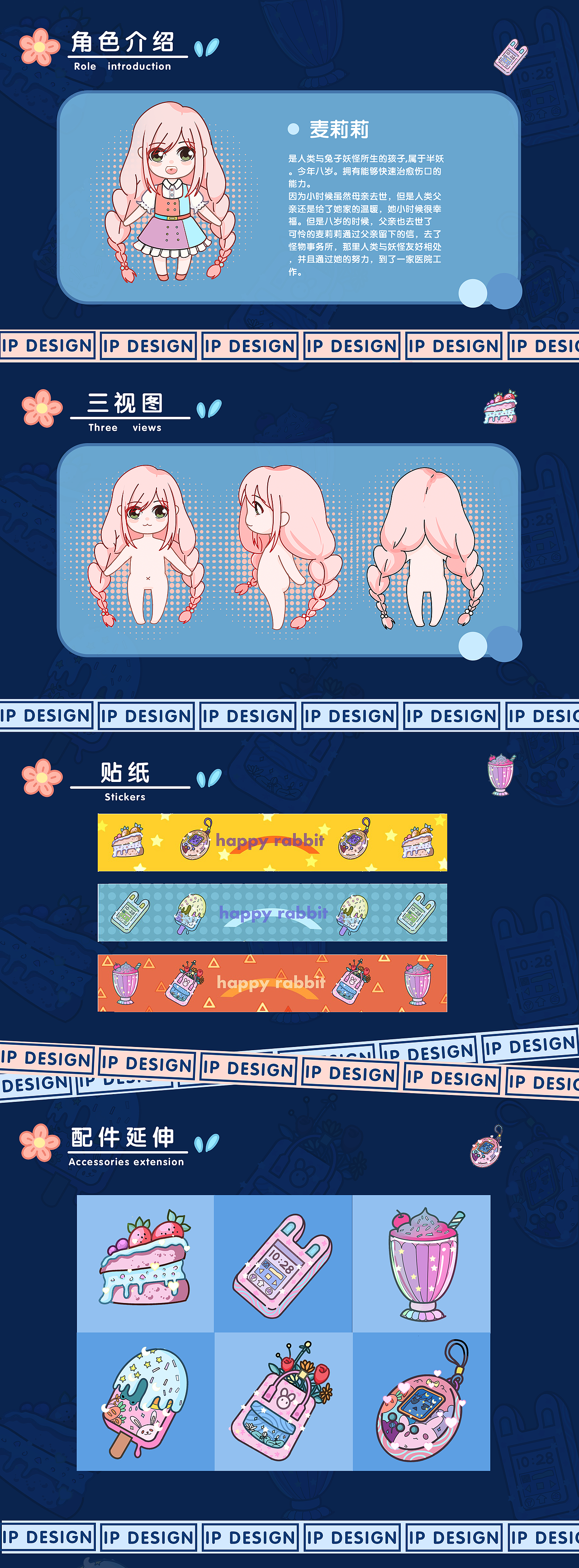 半妖麦莉莉盲盒IP形象设计（图ZMjQ4MjQwOTk2） - 其他UI - 站酷设计师吃冰块的鲸原创素材 - 站酷ZCOOL