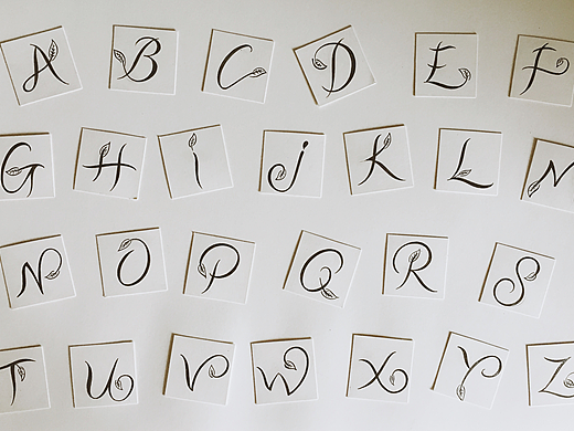 Hand Lettering 实物绘稿 NO.7