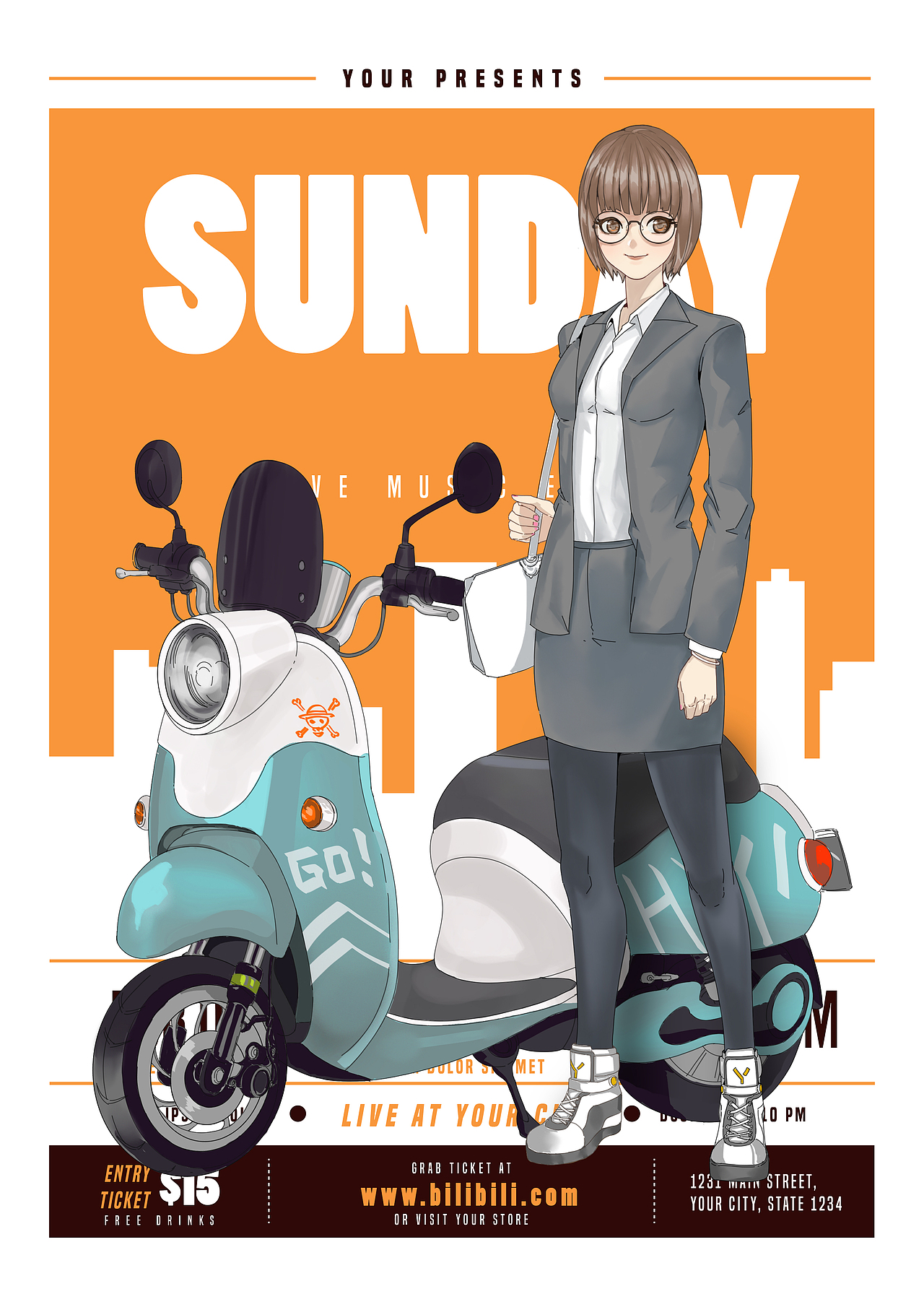 人物插画风格练习（图ZMjQ3ODE1NDAw） - 其他动漫 - 站酷设计师肥仔添叔原创素材 - 站酷ZCOOL