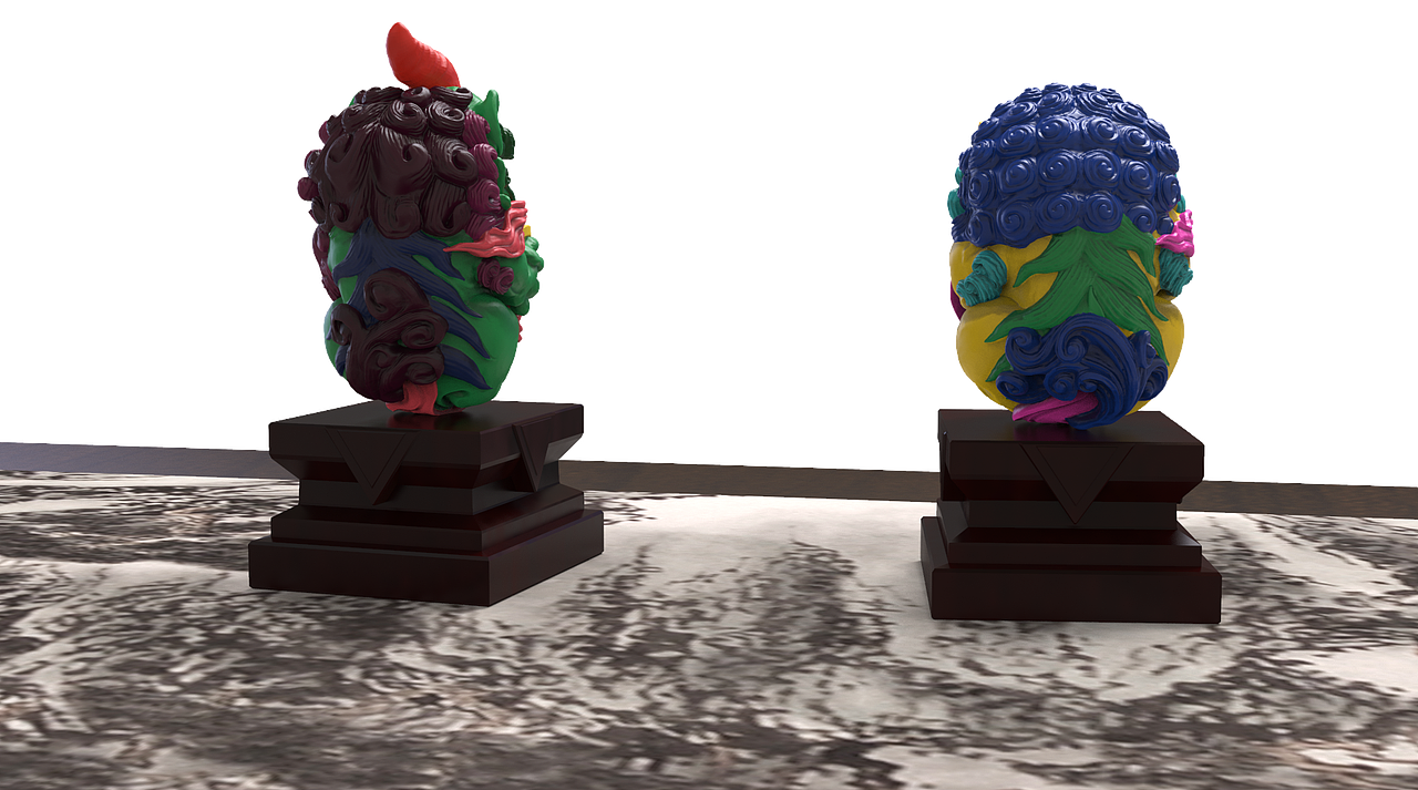 唐狮 貔貅摆件重新配色方案（图ZMjIzNzU0MzU2） - 手办/模玩 - 站酷设计师盐汤儿原创素材 - 站酷ZCOOL