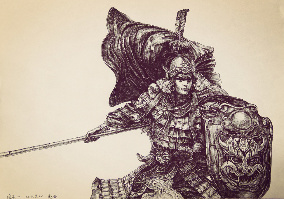 赵云（图ZODY2MjEyOTI=） - 绘画 - 站酷设计师xty81原创素材 - 站酷ZCOOL