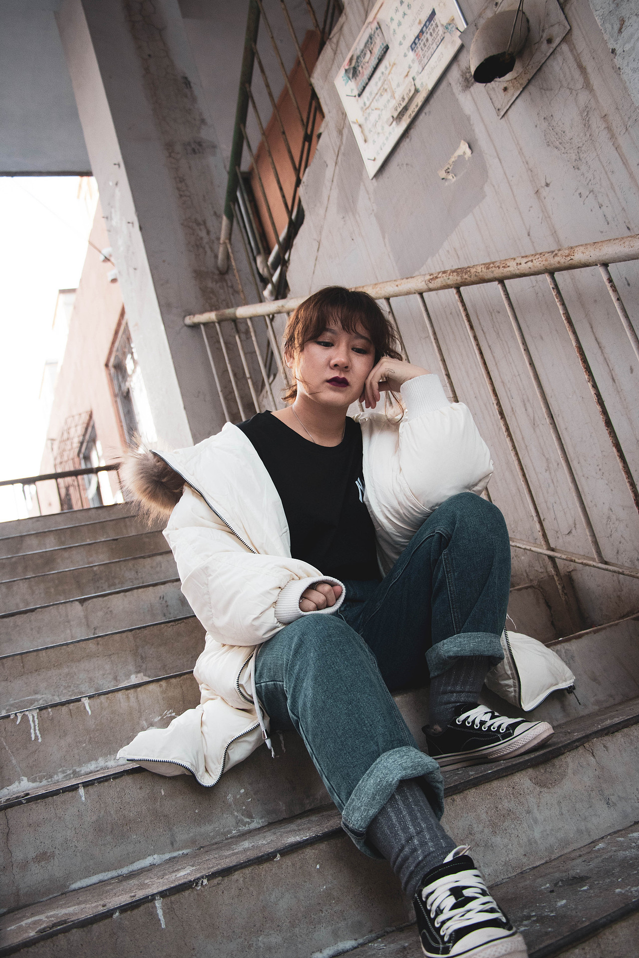 应单位要求, 拍我们单位顾客的外景.