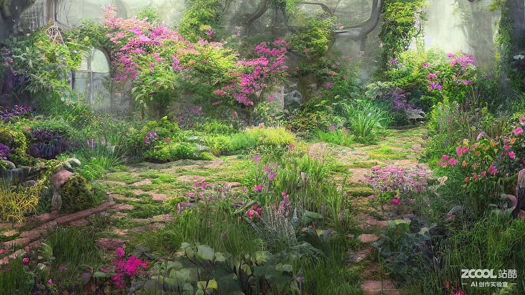#AI创作实验室#神秘花园