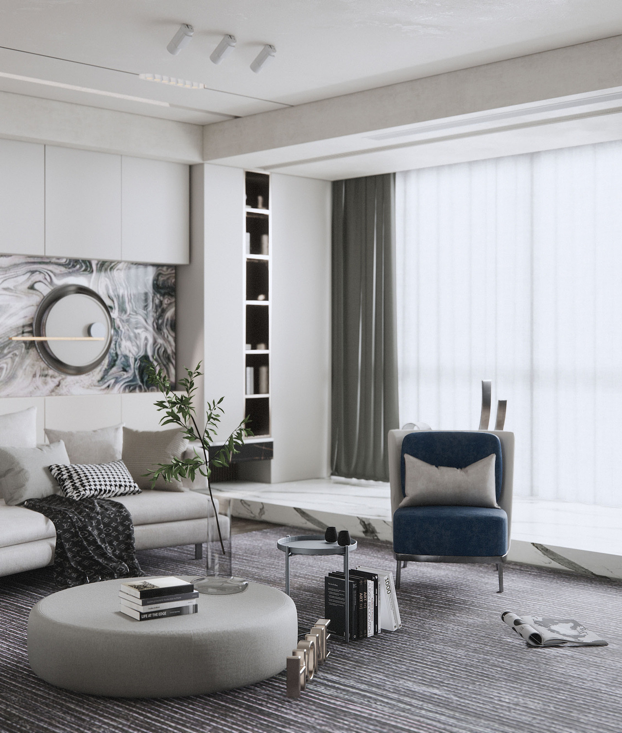 大平層現(xiàn)代客廳（圖ZMjg1Nzc5MjQw） - 建筑/空間 - 站酷設(shè)計(jì)師聽(tīng)夏_原創(chuàng)素材 - 站酷ZCOOL