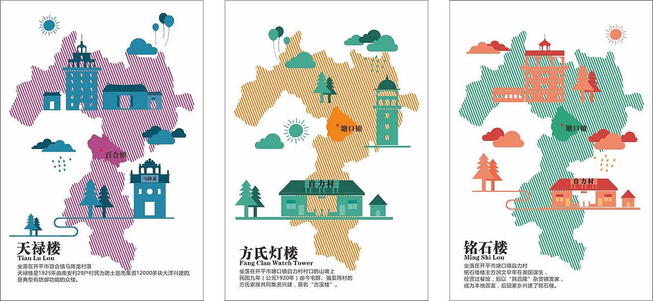 碉楼系列作品（图ZNjg2NDI5ODA=） - 图案 - 站酷设计师大鹏设计尸原创素材 - 站酷ZCOOL